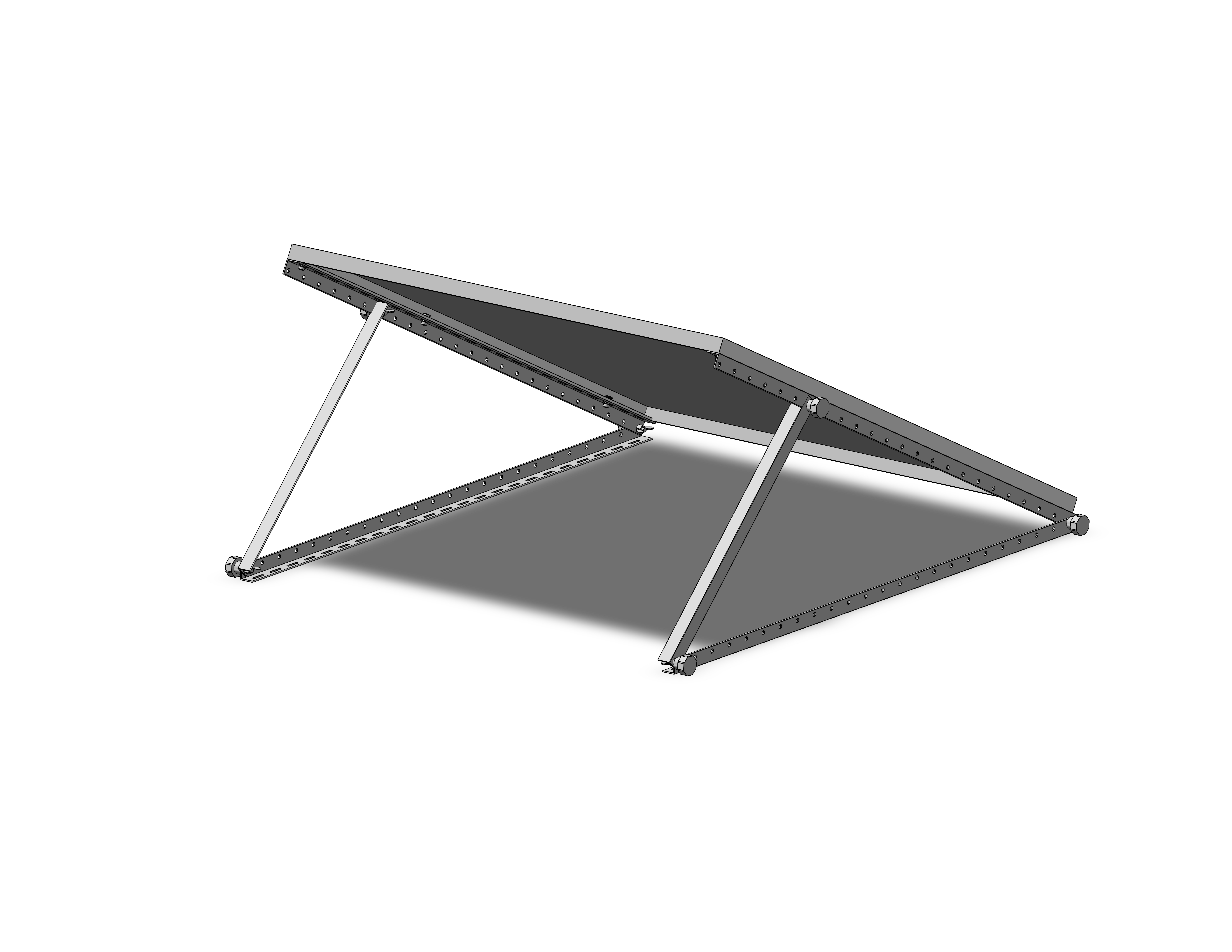 Adjustable Flat Rooftop Tripod Mount